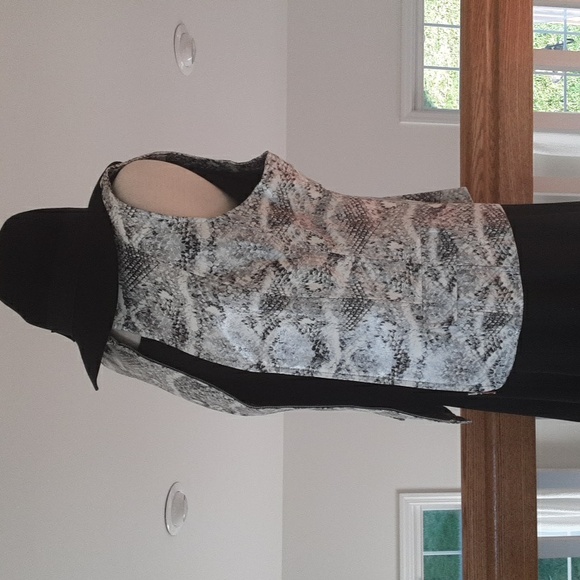 Chico's faux leather vest SZ 2 (L) - Picture 2 of 9